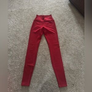 Alo Yoga High Waist Airlift Leggings in Classic Red